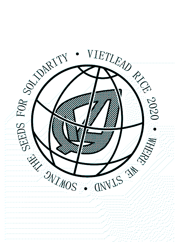 The VietLead Logo in the outline of a globe. The VietLead Logo in the outline of a globe.